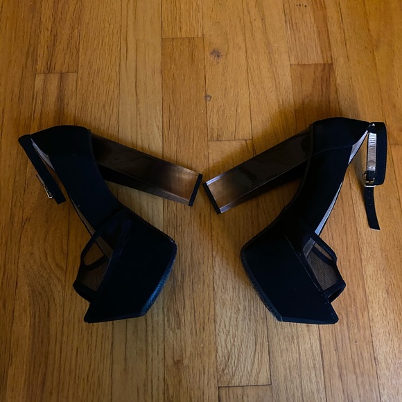Paper Fox Ariella black platform heels - Picture 5 of 10